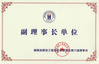 湖南省建设工程造价治理协会（副理事长单位）